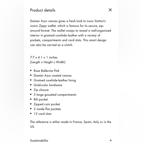 Louis Vuitton Zippy Wallet Damier Azur - Picture 12 of 12